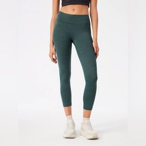 Outdoor Voices TechSweat 3/4 Legging in Evergreen